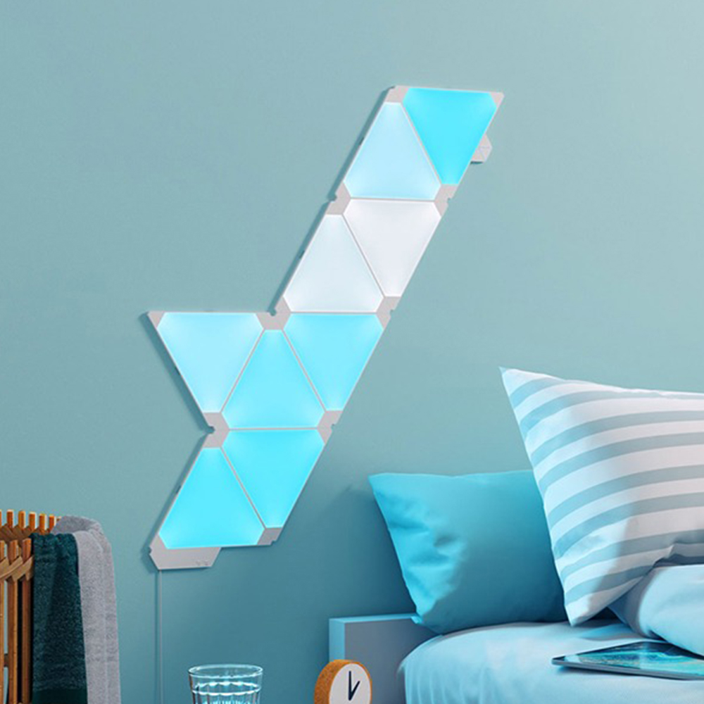 Kit 9 Panouri Nanoleaf Shapes RGBW + Senzor Muzică - imagine 5