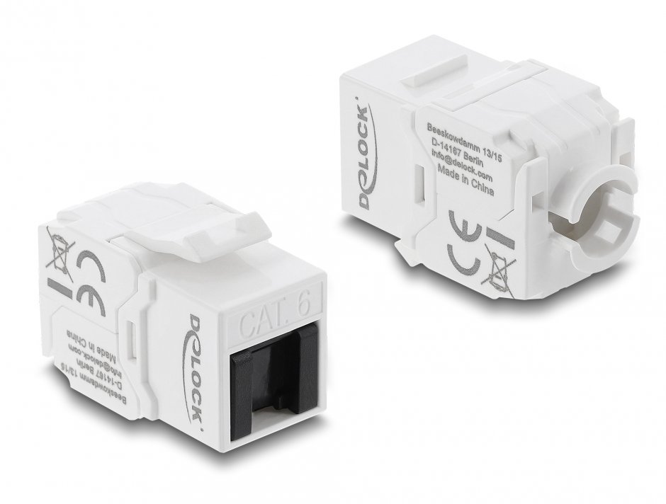 Keystone RJ45 la LSA Cat.6 Tool-Free Delock
