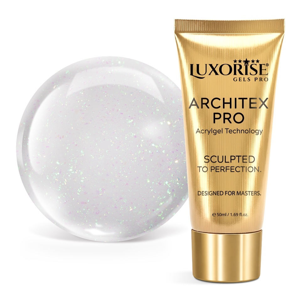 Polygel LUXORISE ARCHITEX PRO - Divine Sheen Collection, Pure Aura, 50ml