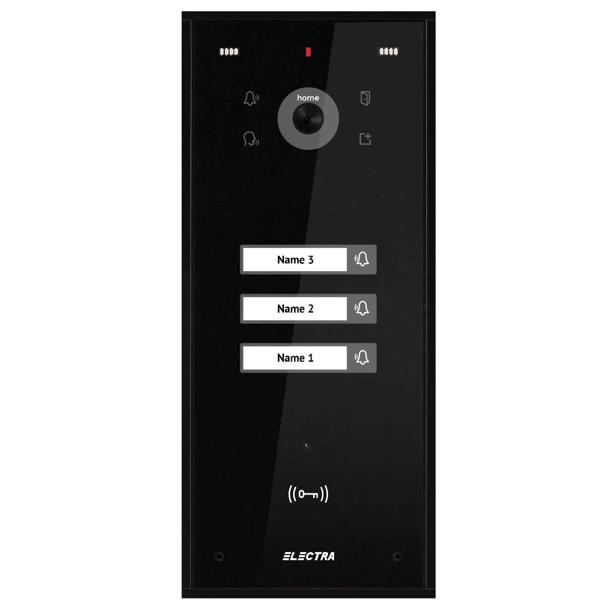 Videointerfon Electra 3 familii IP44 negru