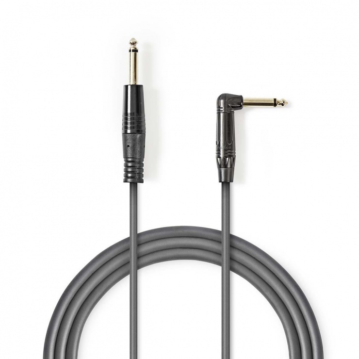 Cablu Audio Jack 6.35mm 90° Nedis 1.5m