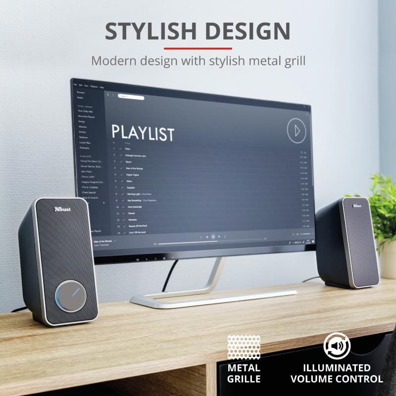 Boxe PC Trust Arys 2.0 - Sunet Stereo Clear, Conectare USB - imagine 6