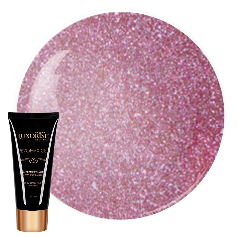 Polygel Luxorise Golden Mood 15ml - Modelare Ușoară