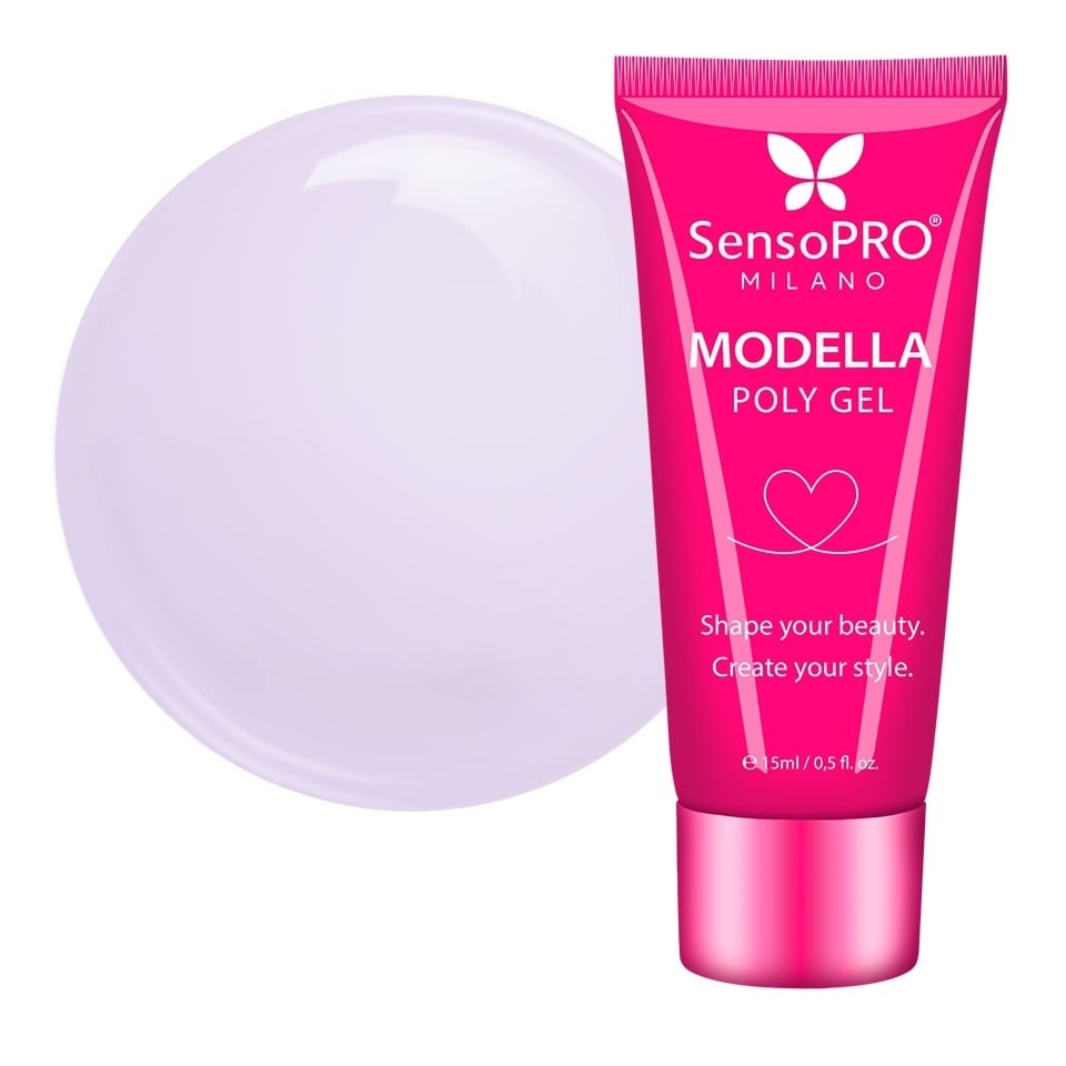 Polygel MODELLA SensoPRO Milano - Lavender Pop, 15ml