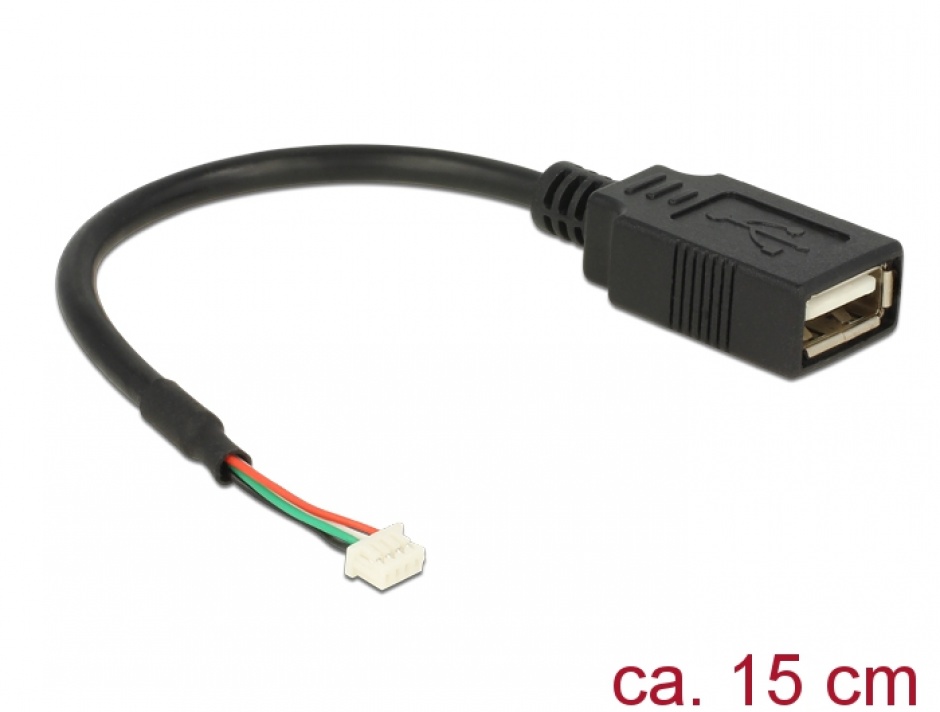 Cablu USB 2.0 Header la USB-A 15cm Delock