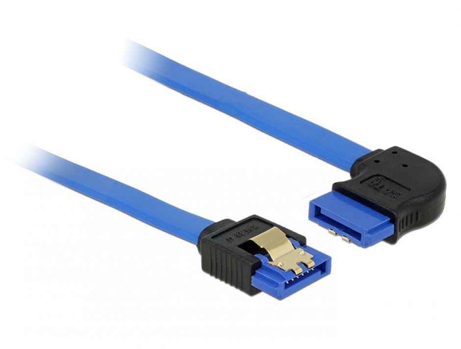 Cablu SATA III 6Gb/s 20cm Bleu, Delock