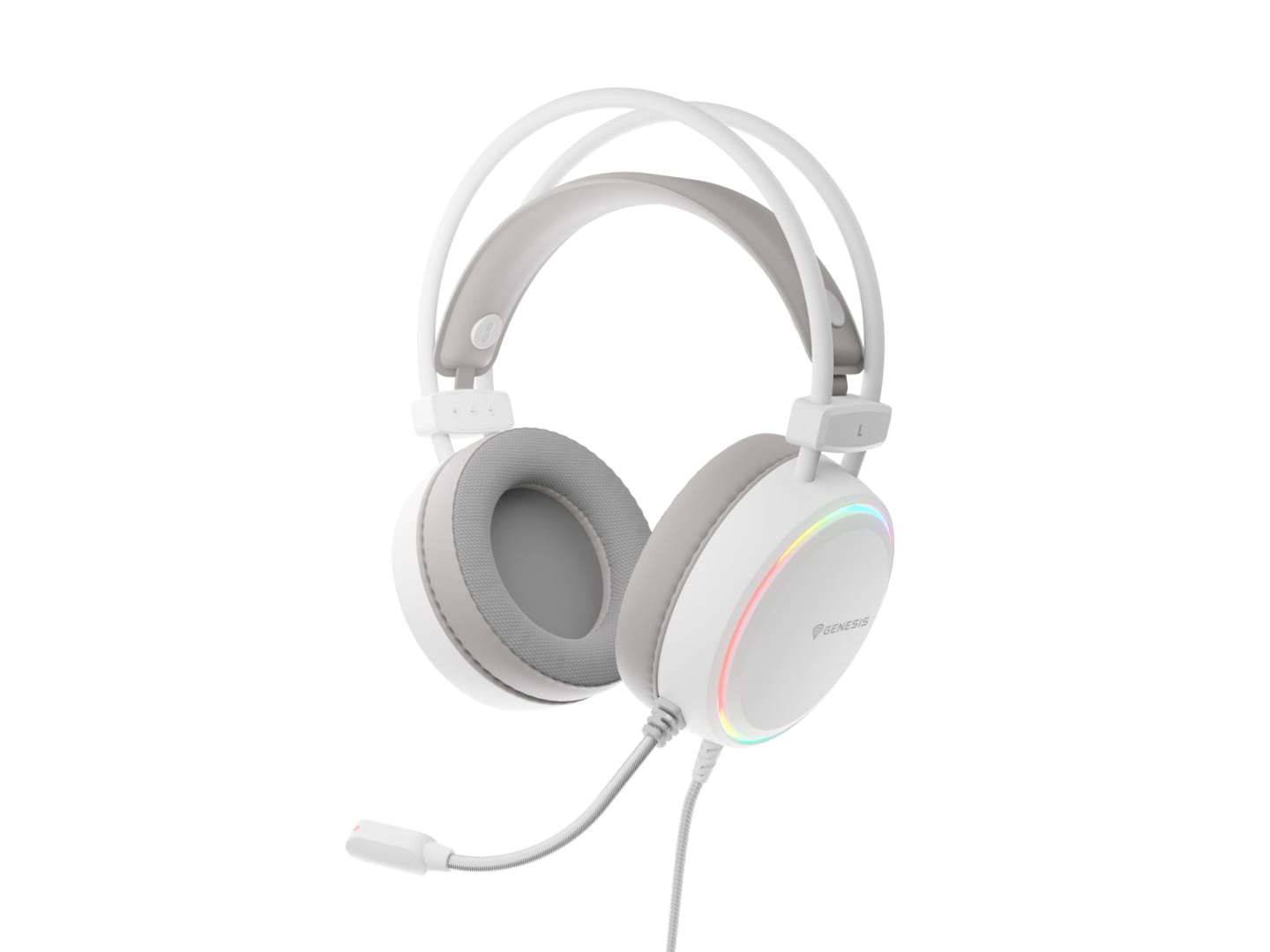 Căști Gaming Genesis Neon 613 G2 Alb, cu Fir si Microfon - imagine 7