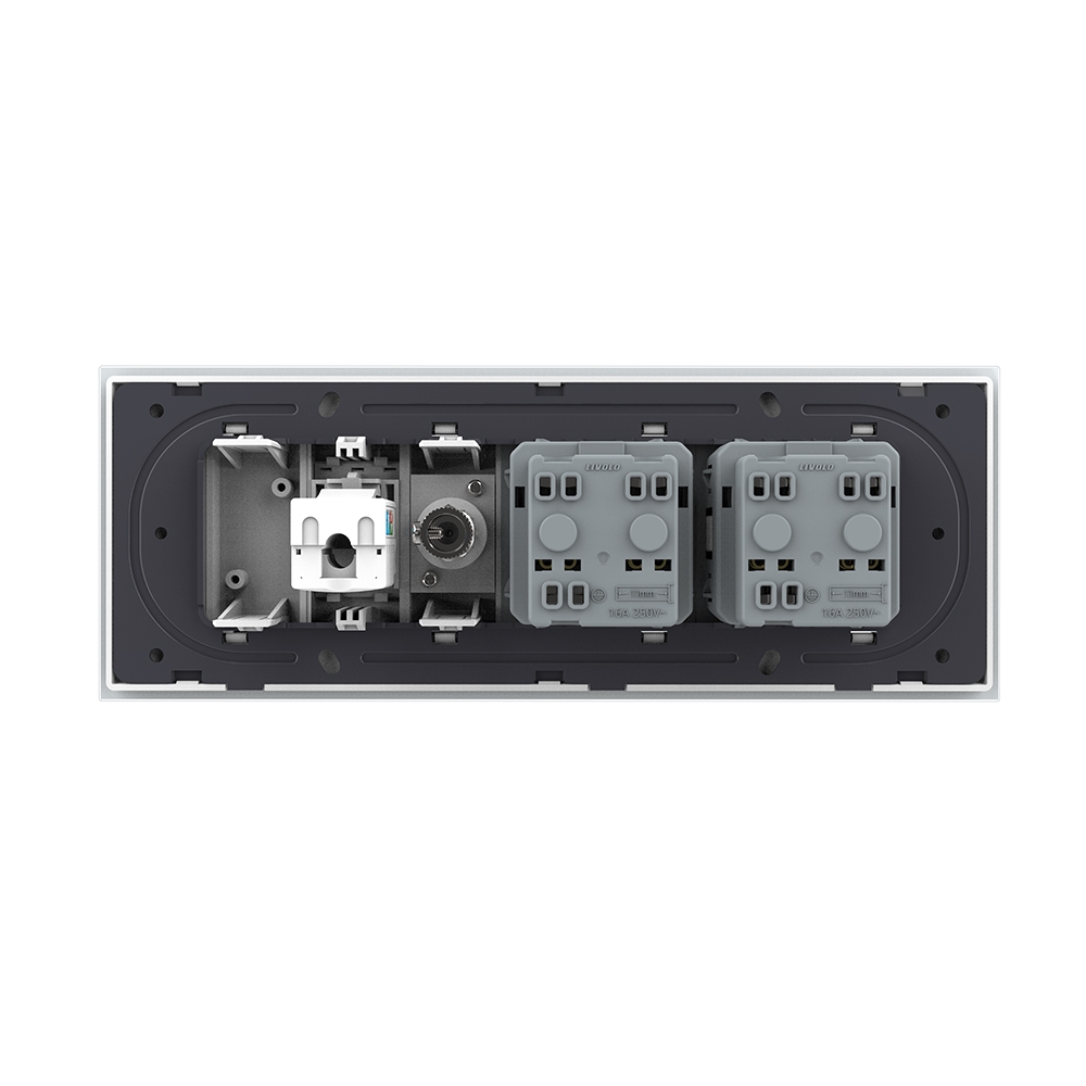 Priza Tripla Livolo Sticlă Schuko + TV/Internet - imagine 4