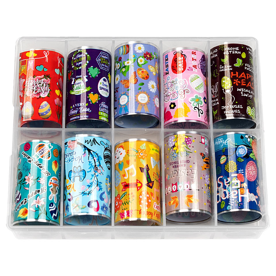 Set Folii Transfer LUXORISE #65 Easter Fun, 10 Buc