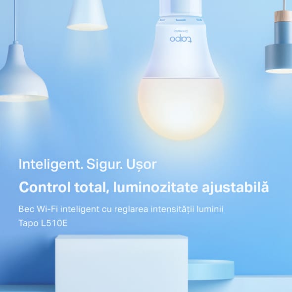 Bec LED Inteligent TP-LINK Tapo L510E E27 Wi-Fi 2-pack - imagine 3