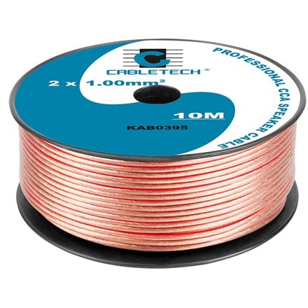 Cablu Difuzor Transparent 2x1mm² Cabletech 10m