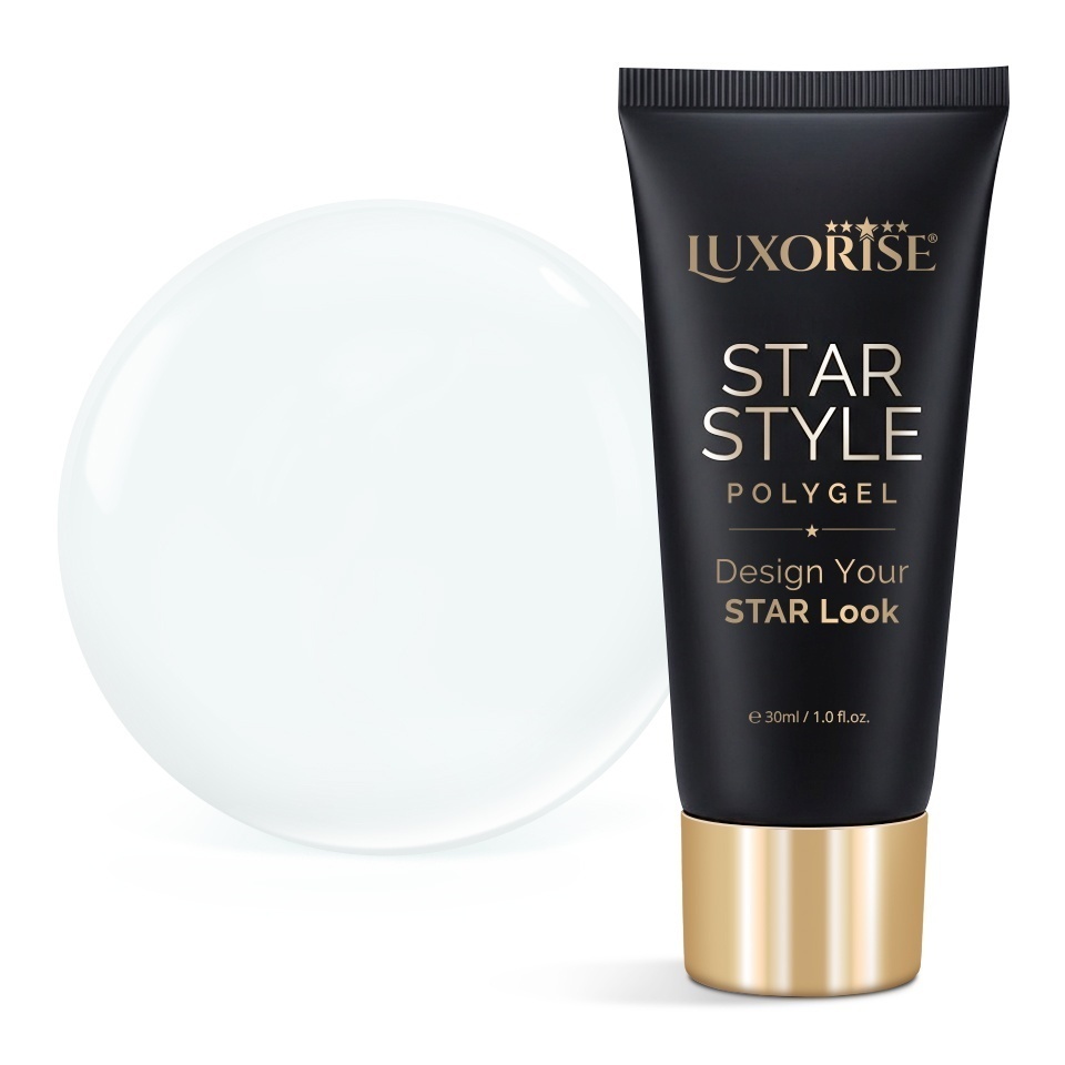 Polygel LUXORISE STAR STYLE - STAR ICON Collection, Crystal Clear, 30ml