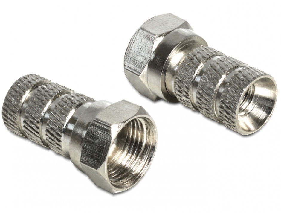 Conector F Delock pentru cablu antena 5-5.2mm