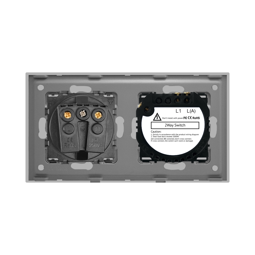 Intrerupator & Priza LUXION Sticla, Design Premium - imagine 15