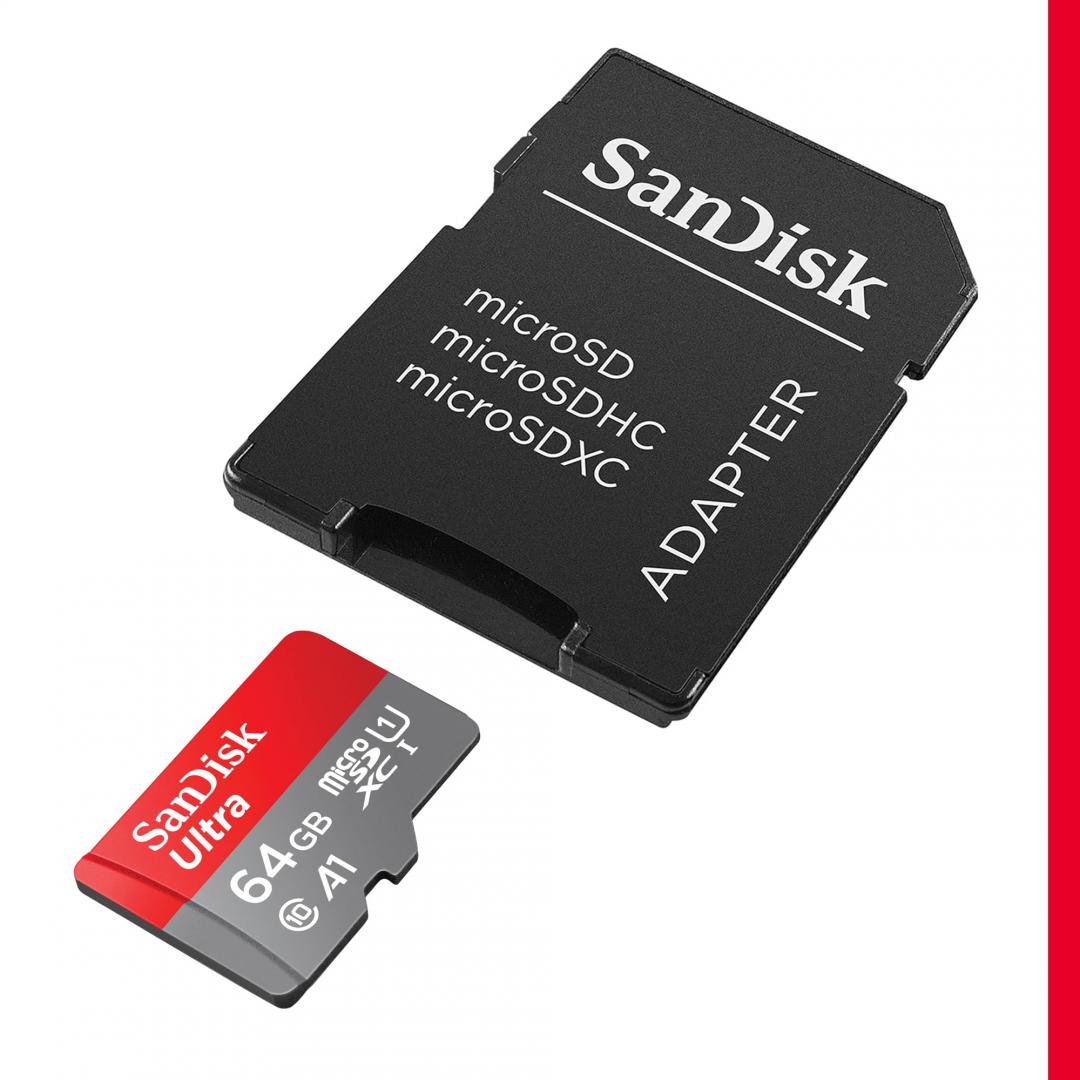 Card Memorie SanDisk Extreme 64GB Clasa 10 - 100MB/s - imagine 3