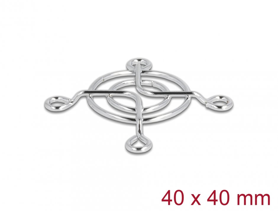 Grilă Ventilator Metalică 40x40 mm Delock 67304