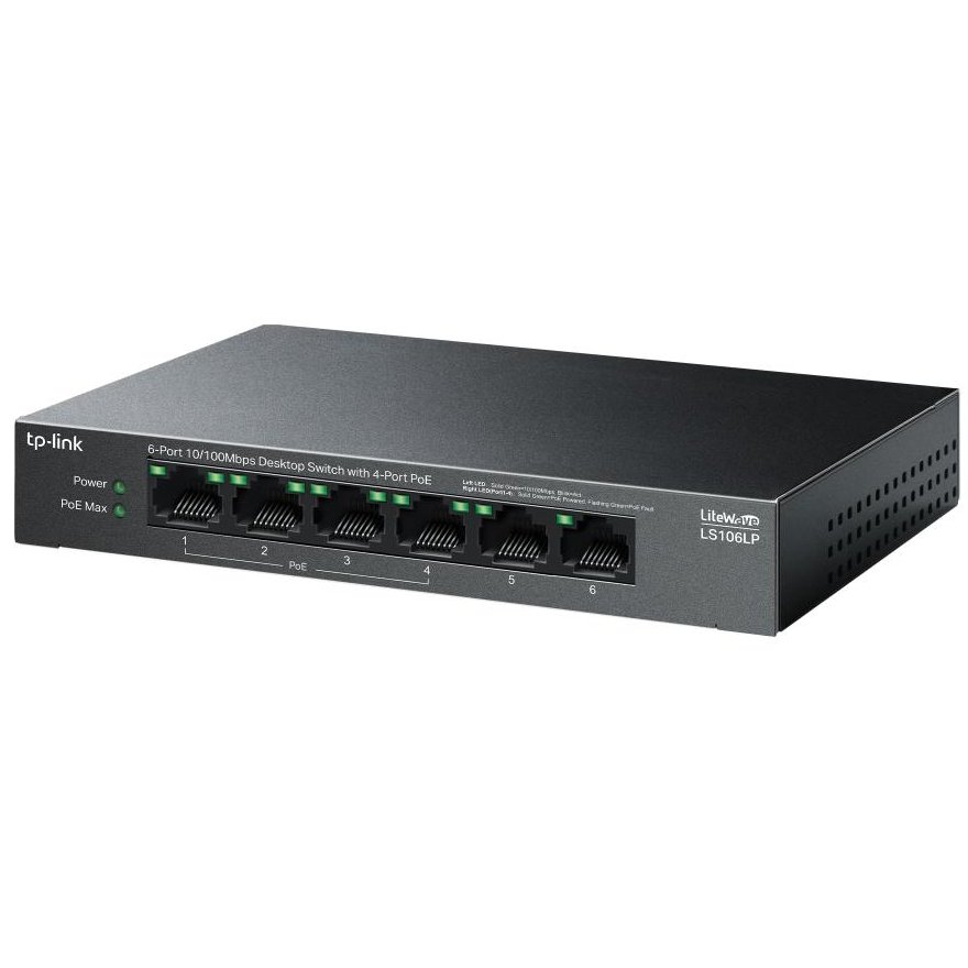 TP-Link LS106LP Switch 6 Porturi Gigabit, PoE