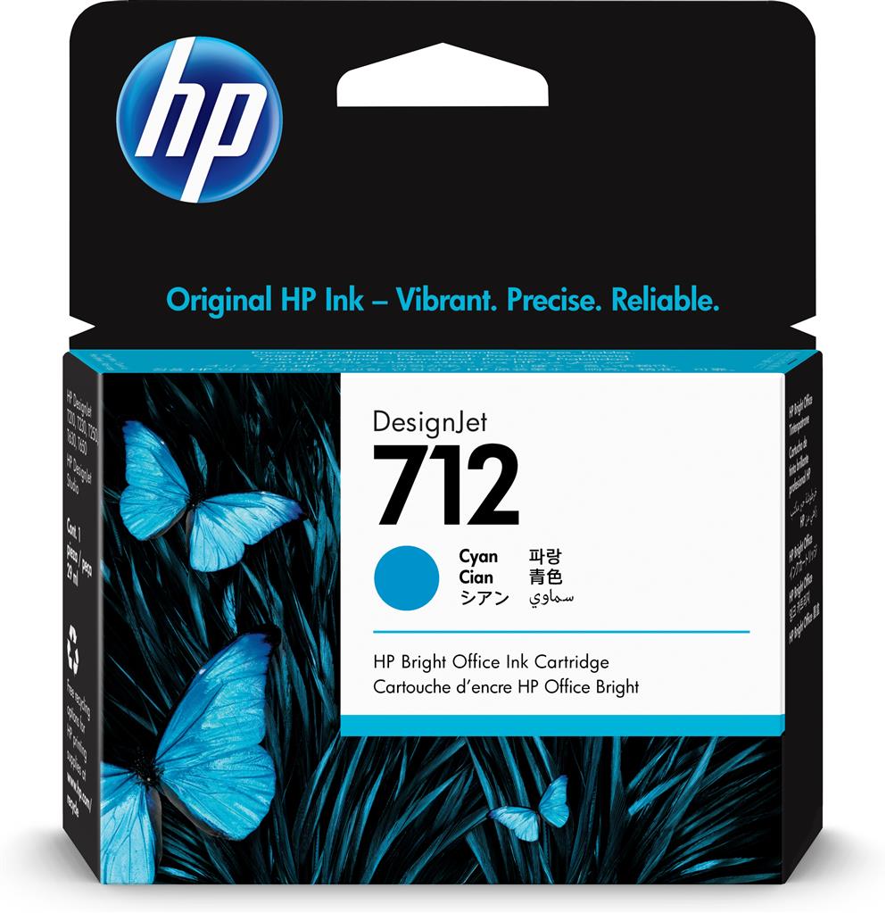Cartus Cerneala HP 3ED67A Cyan Original 38ml pentru Designjet
