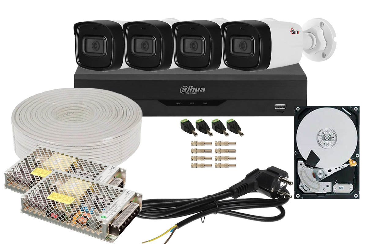Kit Supraveghere Dahua 4 Camere 2MP IR 40M