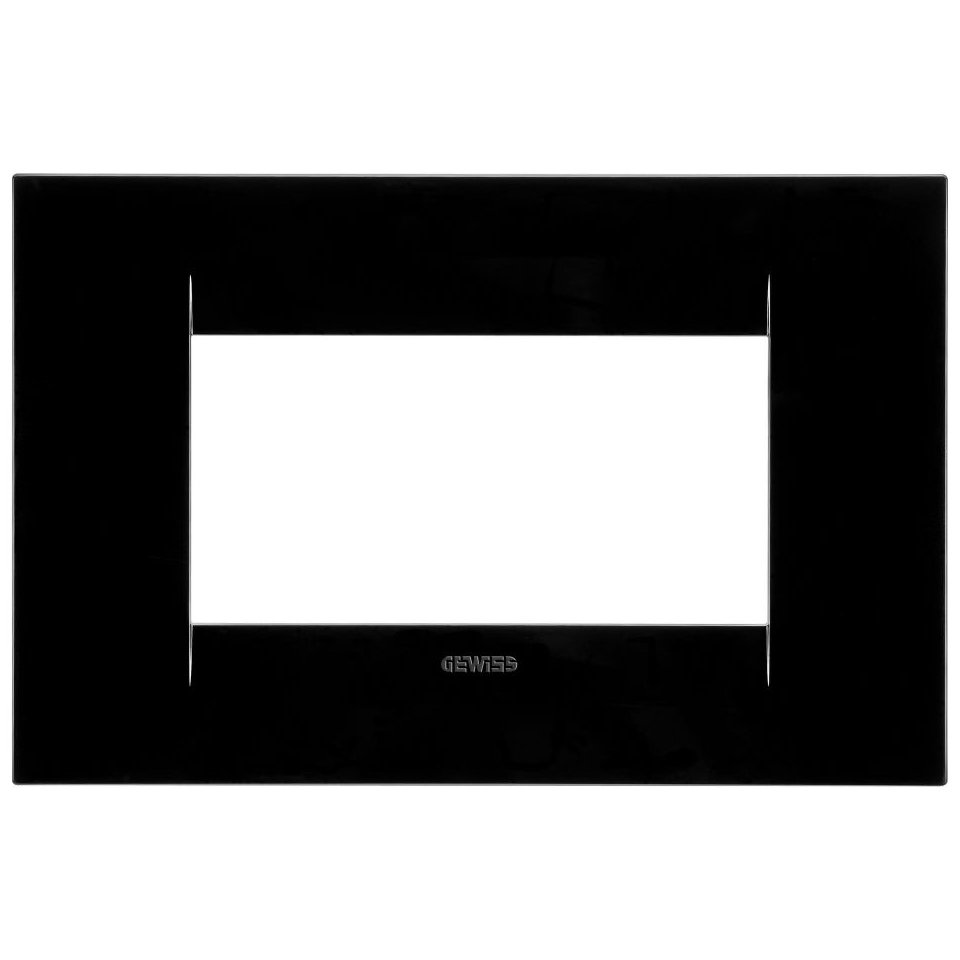 Rama 4 module Gewiss Chorus Geo, Negru Toner