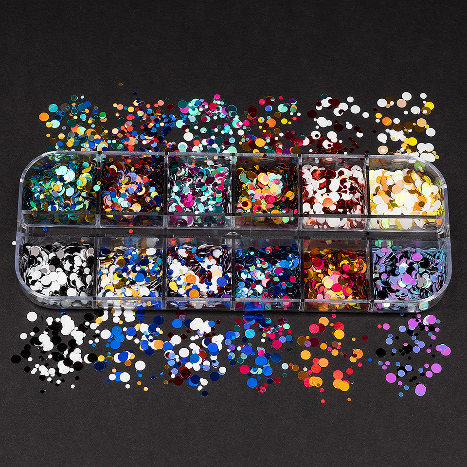 Paiete Unghii Luxorise Rebel Confetti, decor nail art