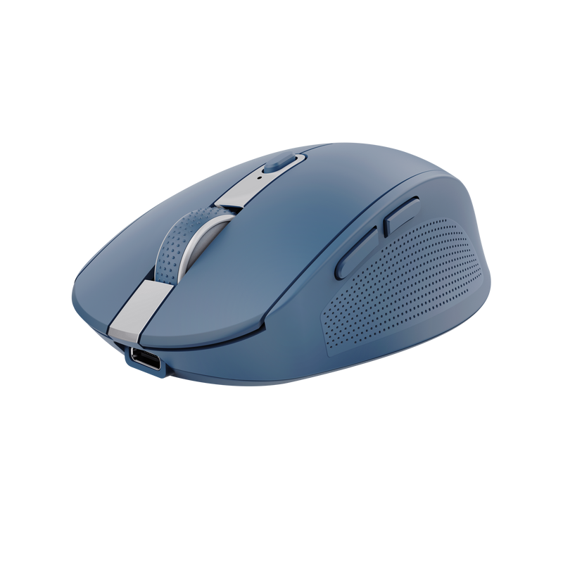 Mouse Trust Ozaa Compact 3200 DPI USB-A/C Albastru