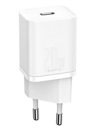 Incarcator Retea Baseus Speed Mini 20W USB-C Alb - imagine 2