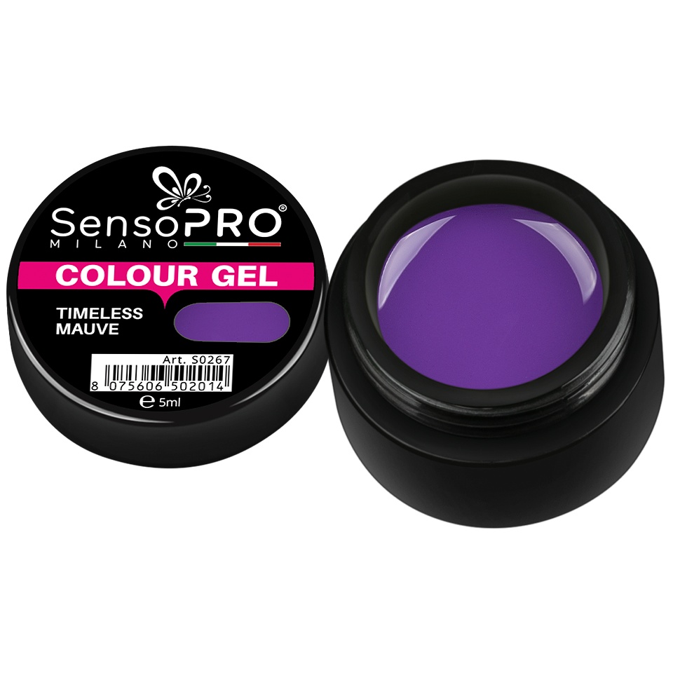 Gel UV Colorat Timeless Mauve 5ml SensoPRO Milano