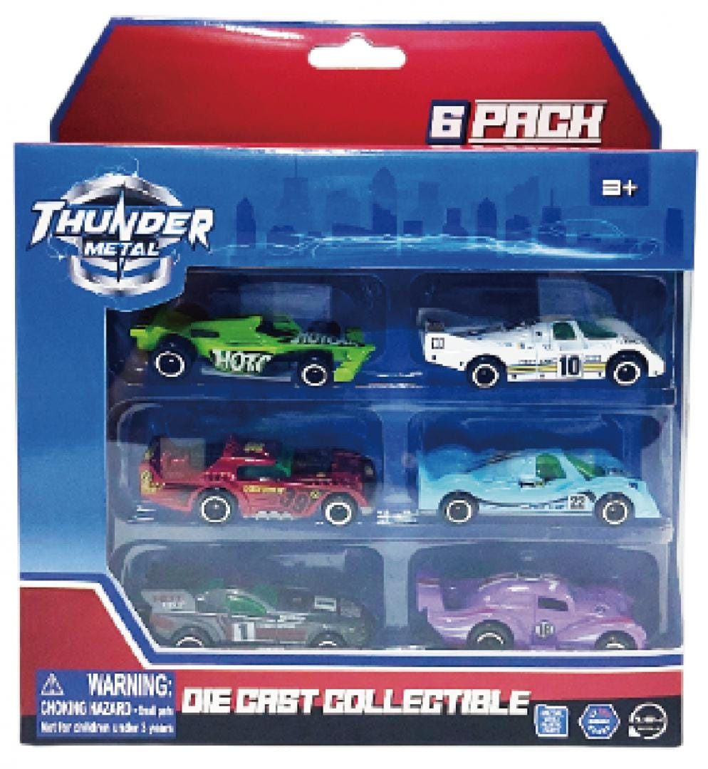 Set 6 Masini Curse Die Cast 1/64 - Cevodle, 7.5cm - imagine 5