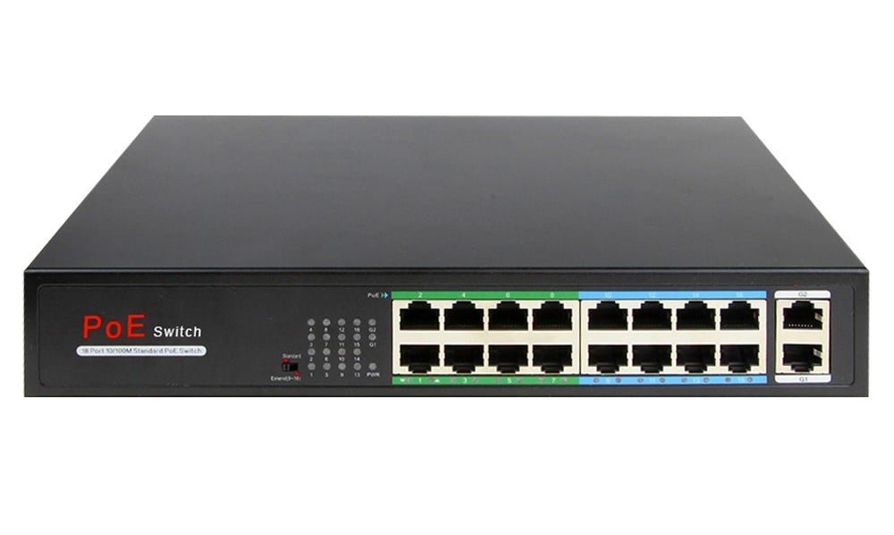 Switch PoE OEM 16 Porturi, 160W Total