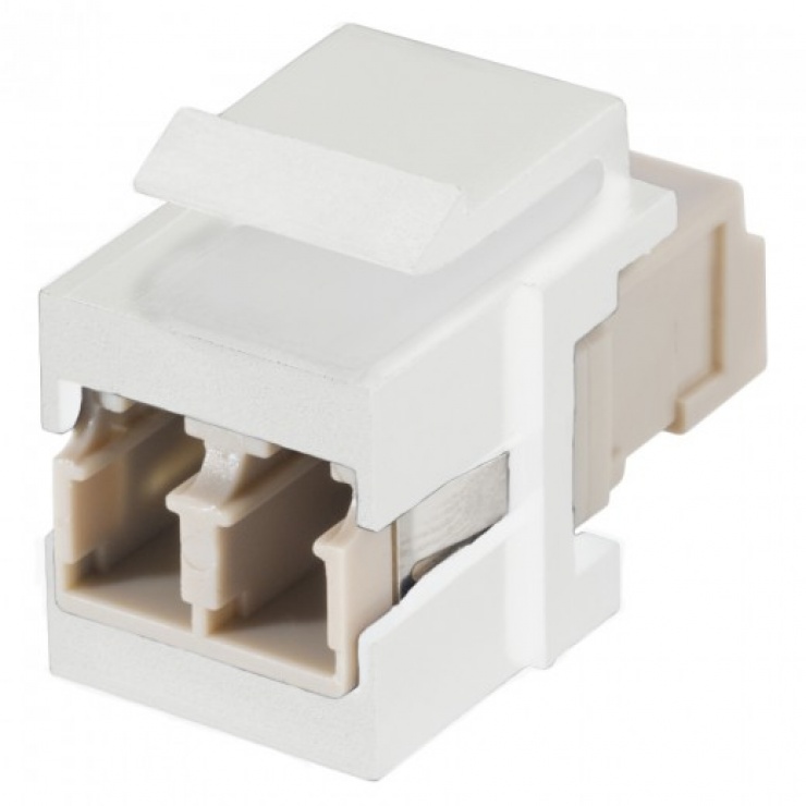 Keystone fibra optica LC - LC Alb, KST-L3L3-P-WS
