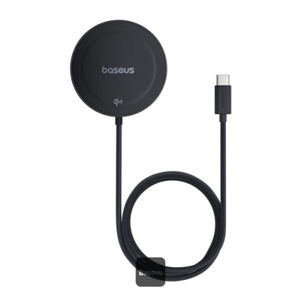 Incarcator Wireless Baseus Mini4 Qi2 15W Magnetic Negru - imagine 2