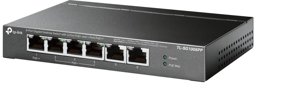 Switch PoE TP-Link TL-SG1006PP 6 Porturi Gigabit 64W PoE++ - imagine 11