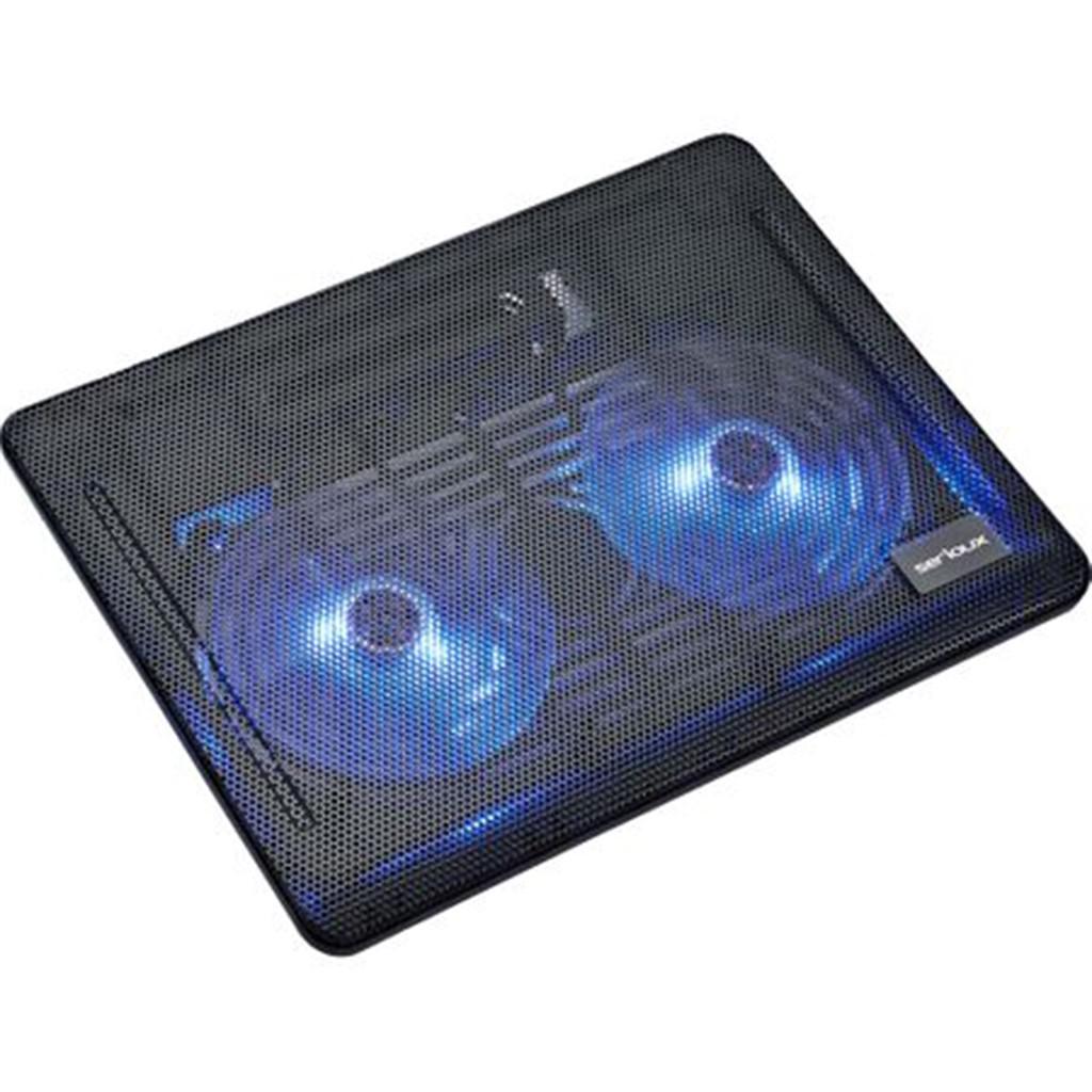 Cooling Pad SERIOUX 15.6 inch - 2 Ventilatoare silențioase - imagine 2
