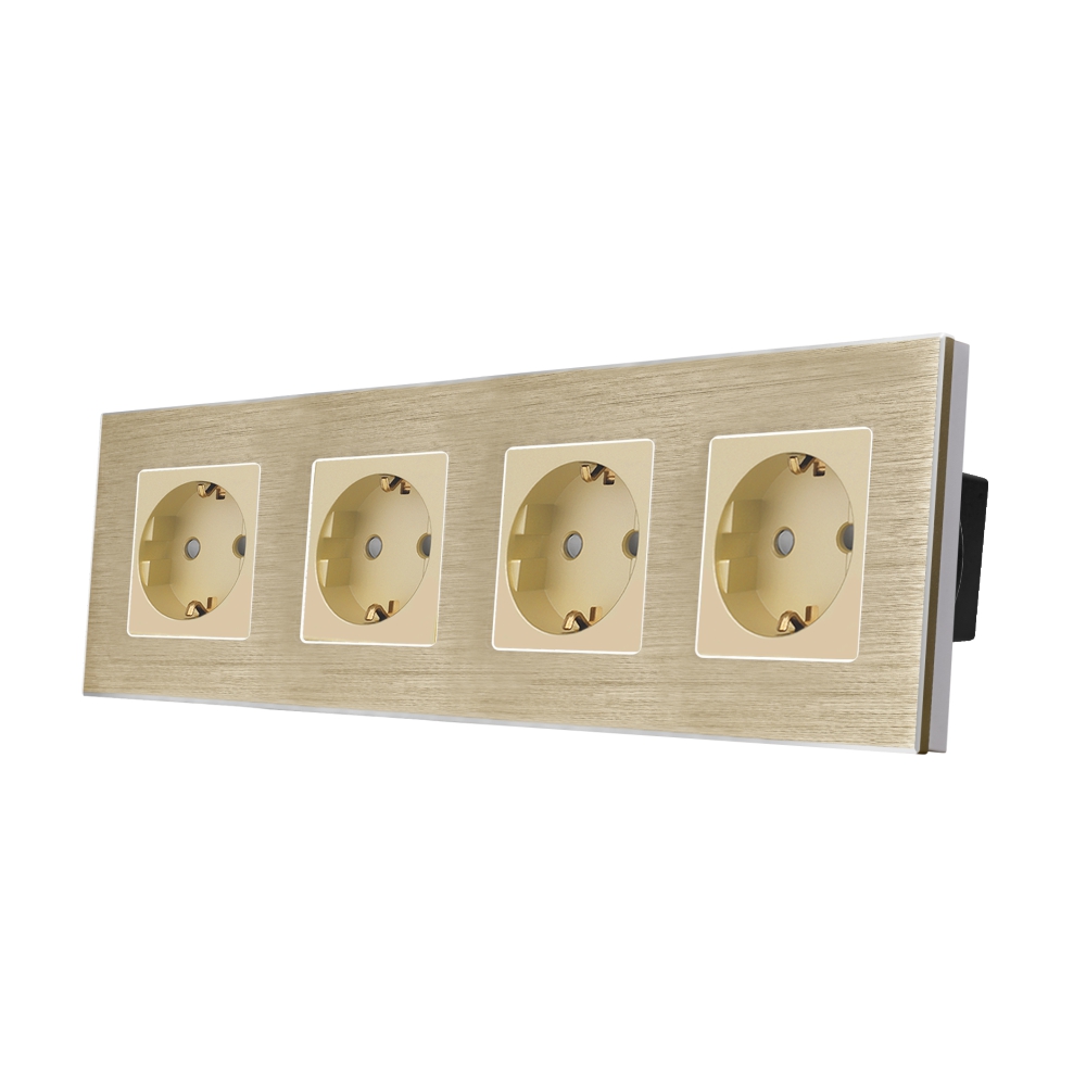 Priza Cvadrupla LUXION, Aluminiu, 16A - imagine 9