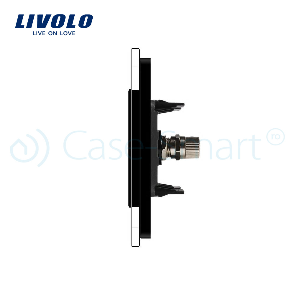 Priză TV Dublă Livolo cu Ramă Sticlă - imagine 7