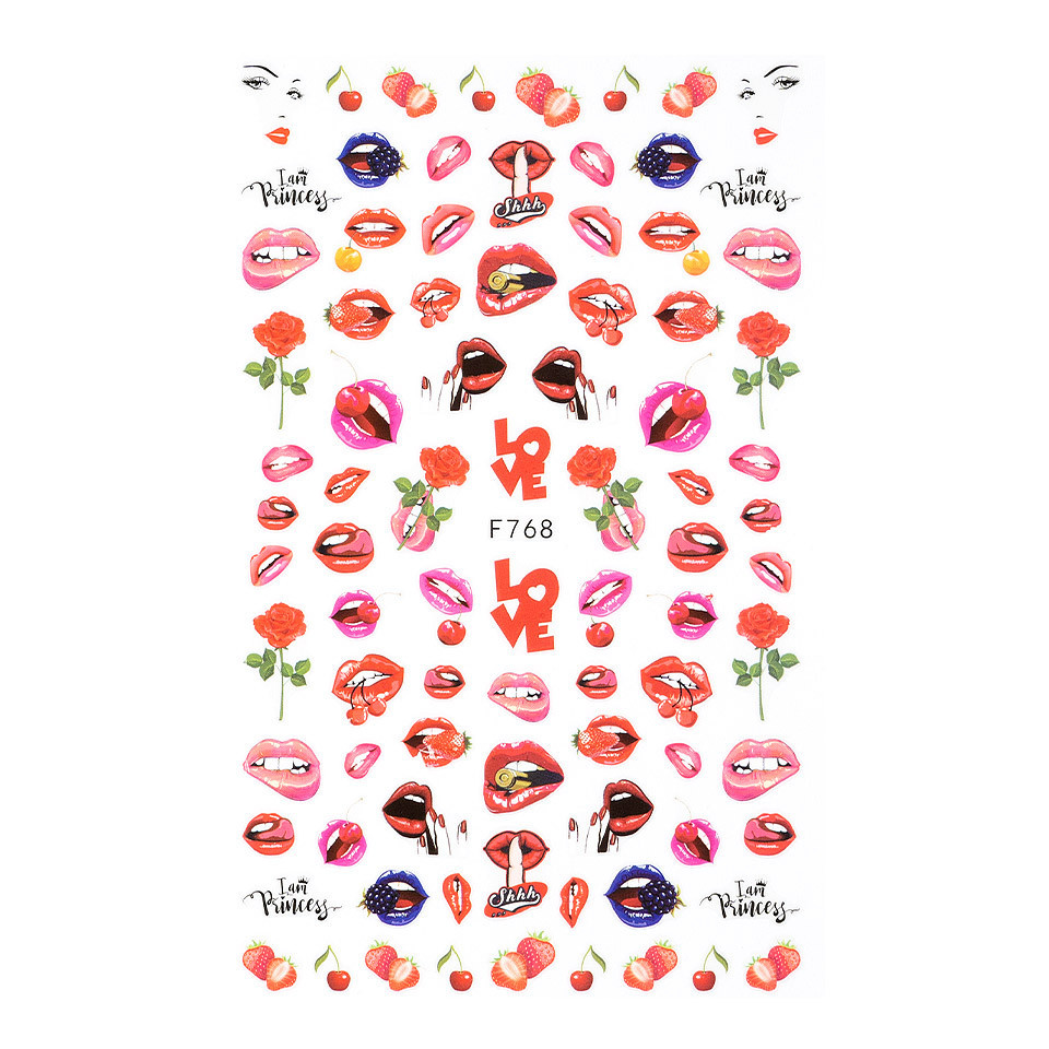 Abtibilduri Unghii SensoPRO Milano Kiss & Love F768