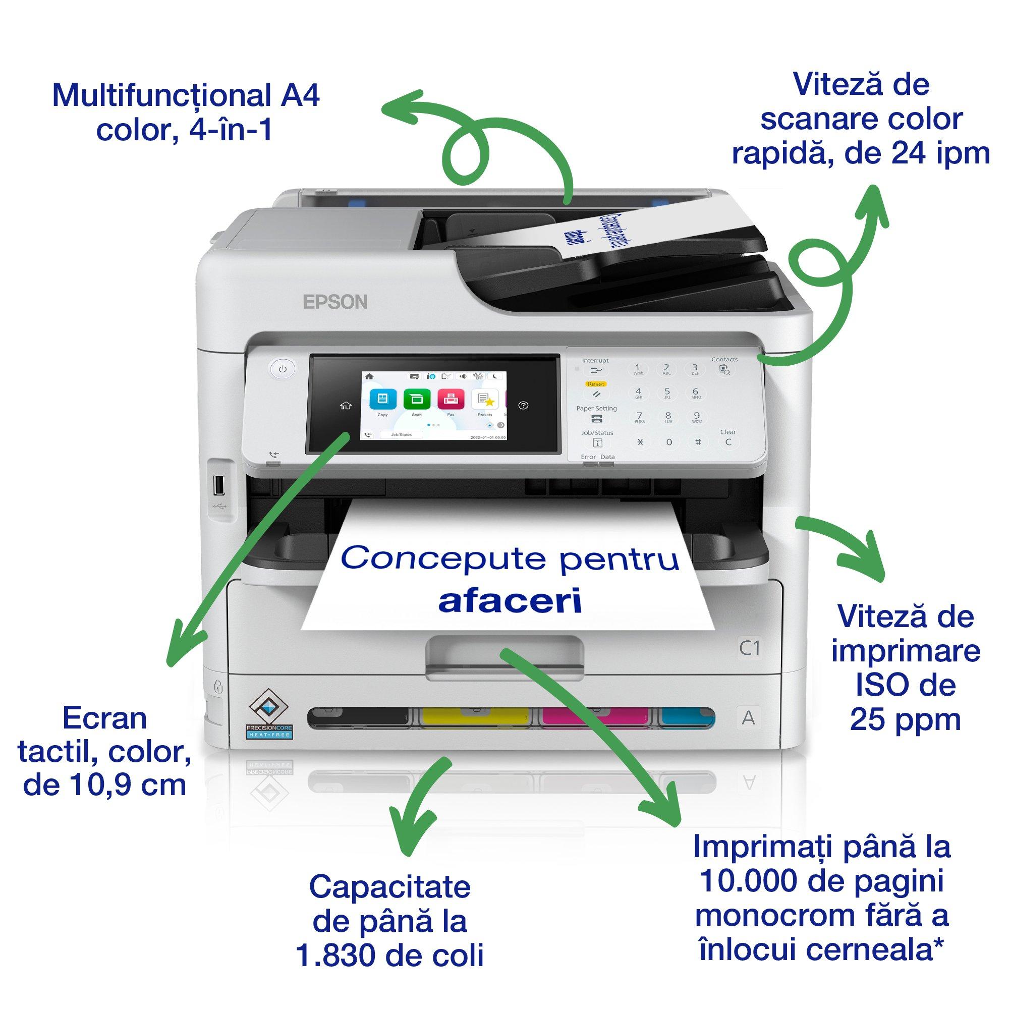 Multifuncțional Epson WF-C5890DWF A4 Color 34ppm Duplex Wi-Fi - imagine 3