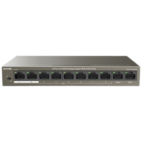 Switch PoE Tenda TEF1110P-8-63W, 8 Porturi