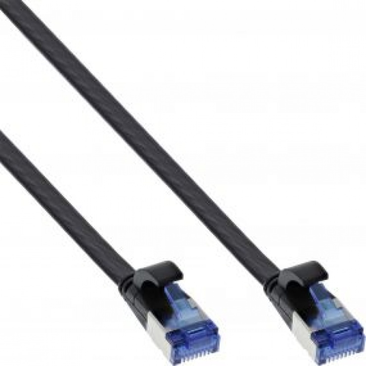 Cablu RJ45 Flat FTP Cat.6A 15m Inline