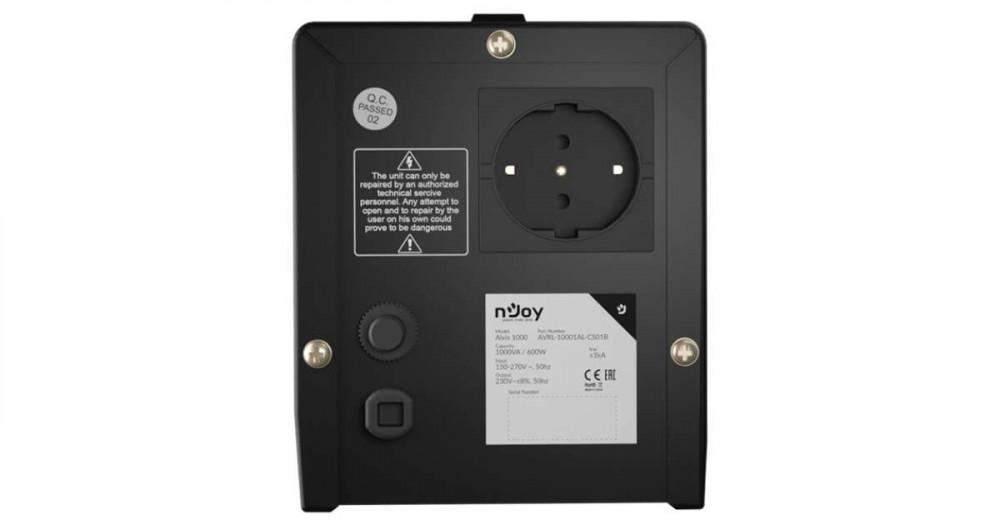 Stabilizator Tensiune nJoy Alvis 1000VA 600W - Protecție Electronice - imagine 2