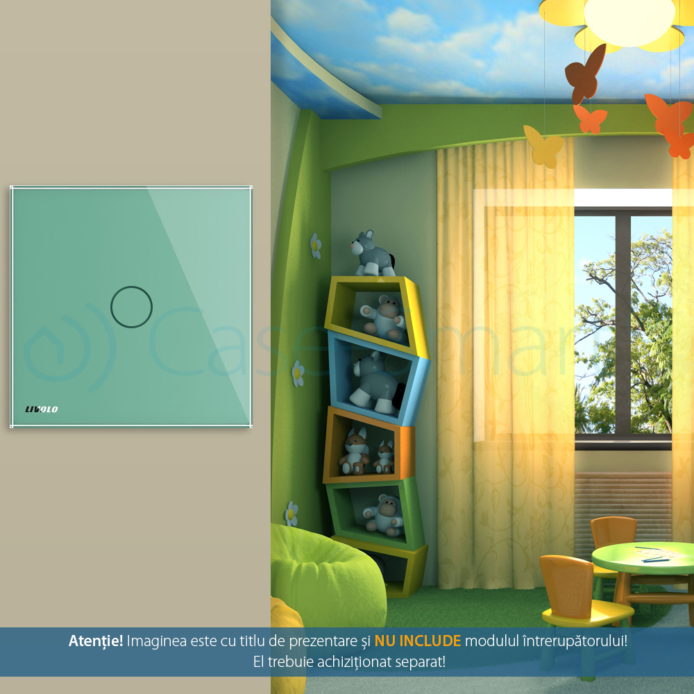 Panou Touch Livolo din Sticlă, Design Modern și LED - imagine 13
