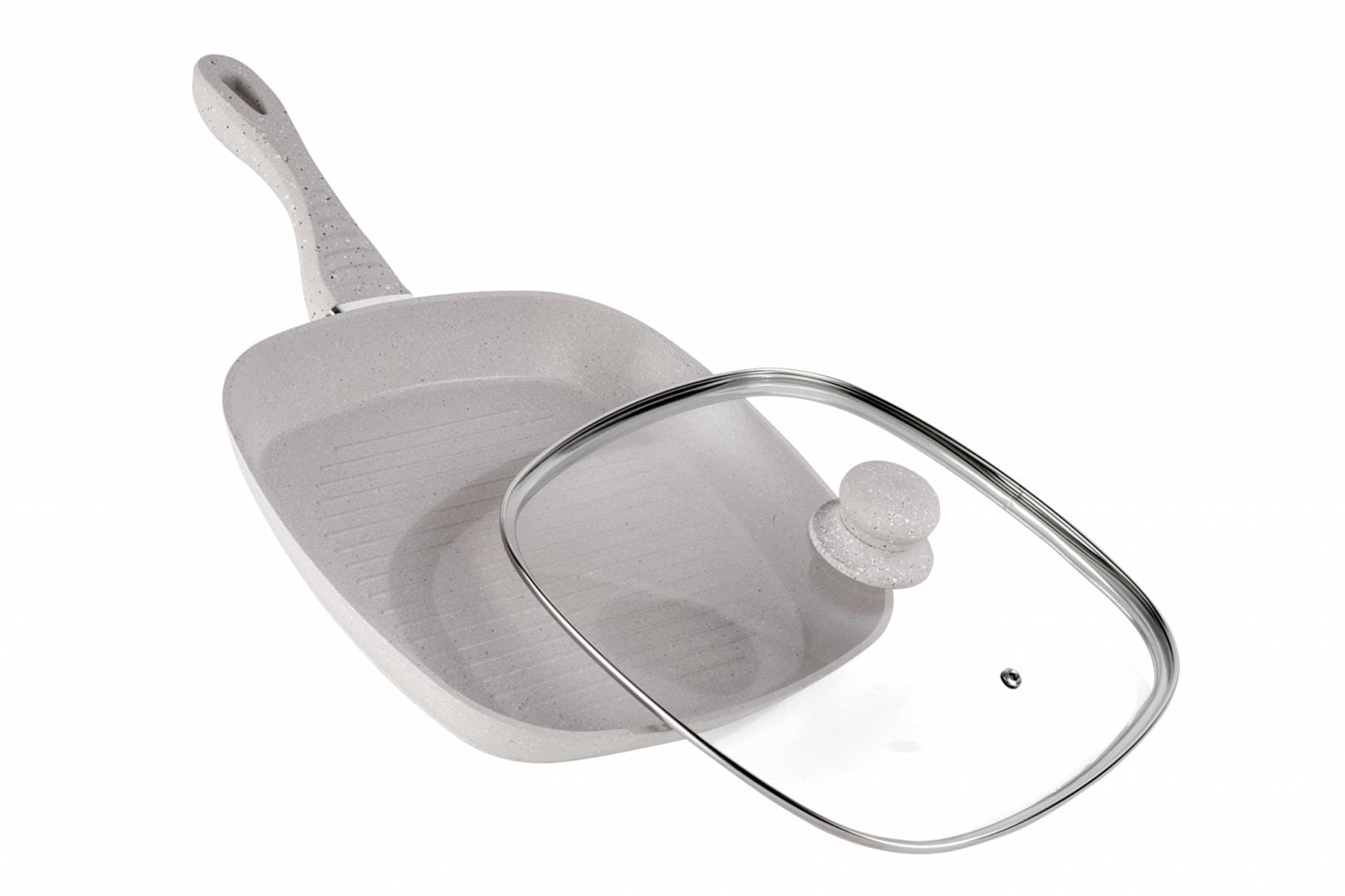 Tigaie Grill Heinner MozaiK 28cm cu Capac | Aluminiu Premium - imagine 5