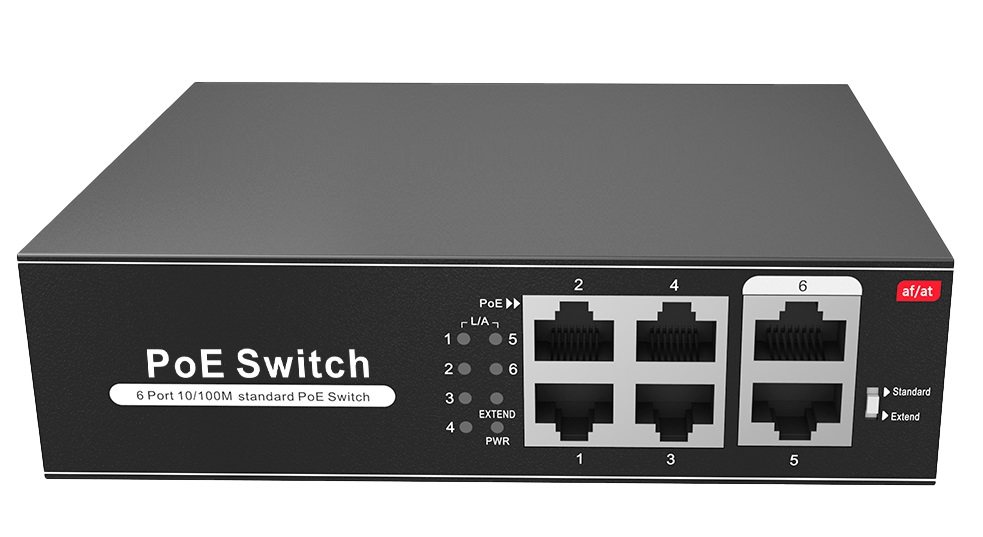 Safer Switch PoE 4 Porturi 65W Supraveghere