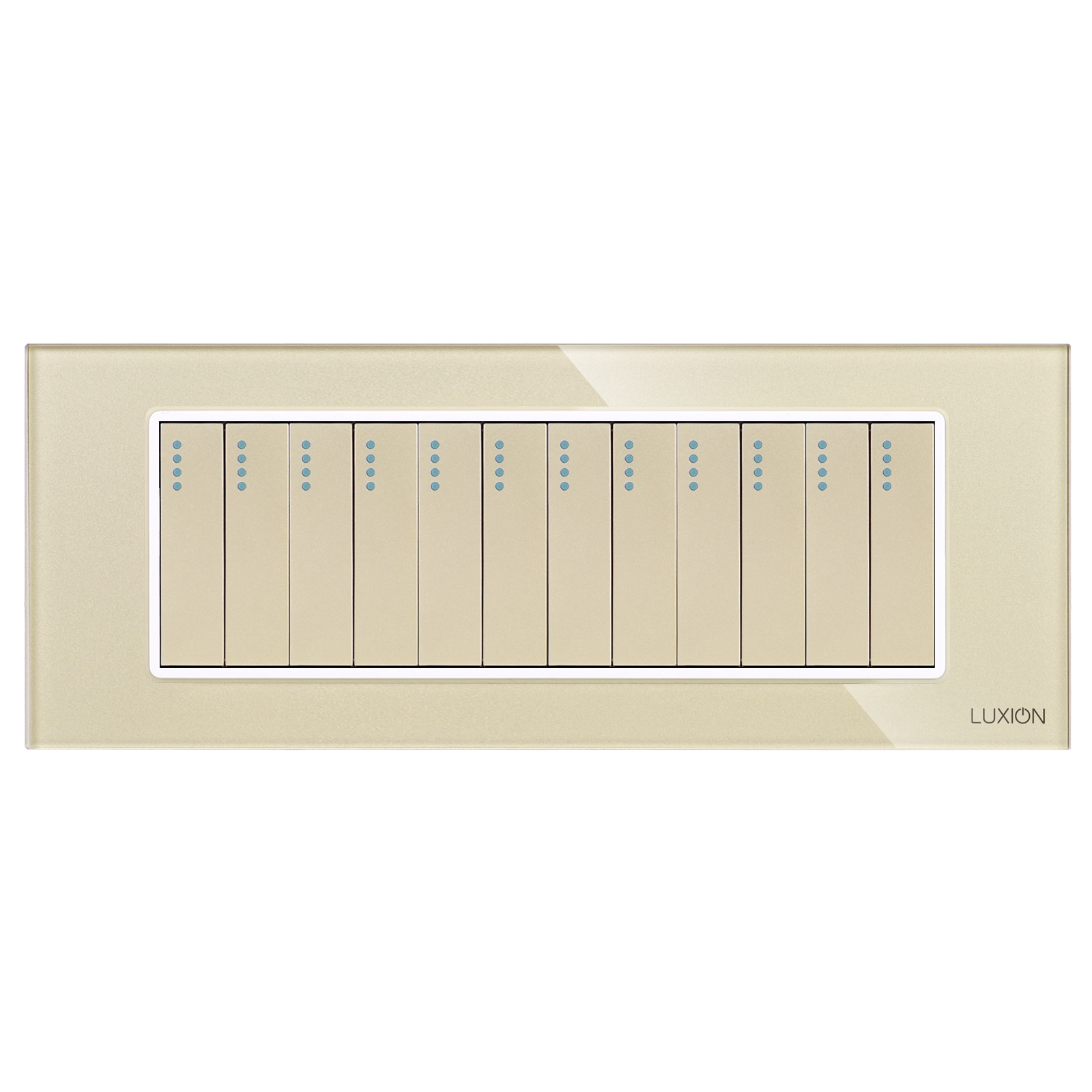 Întrerupător Mecanic 12 Posturi Luxion cu Rama Sticlă - imagine 10