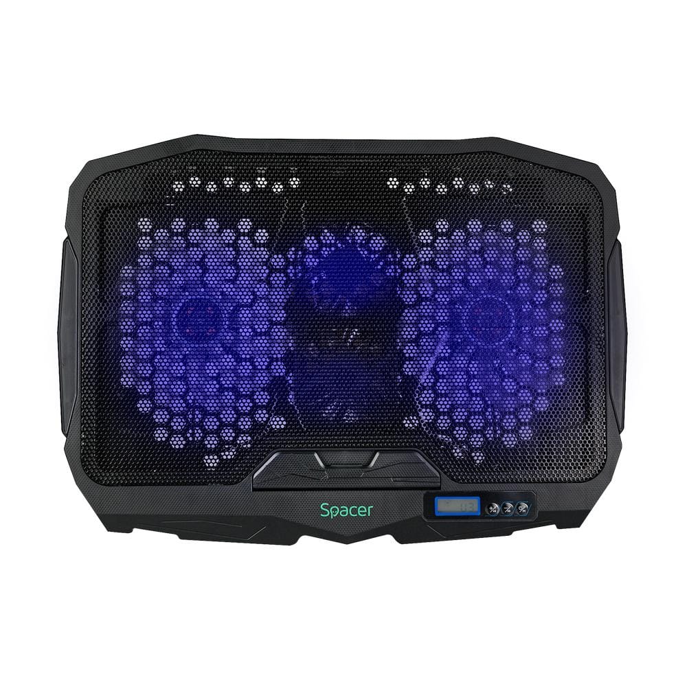Stand Spacer SPS-Gaming 17", 4 Ventilatoare, Ergonomic - imagine 7