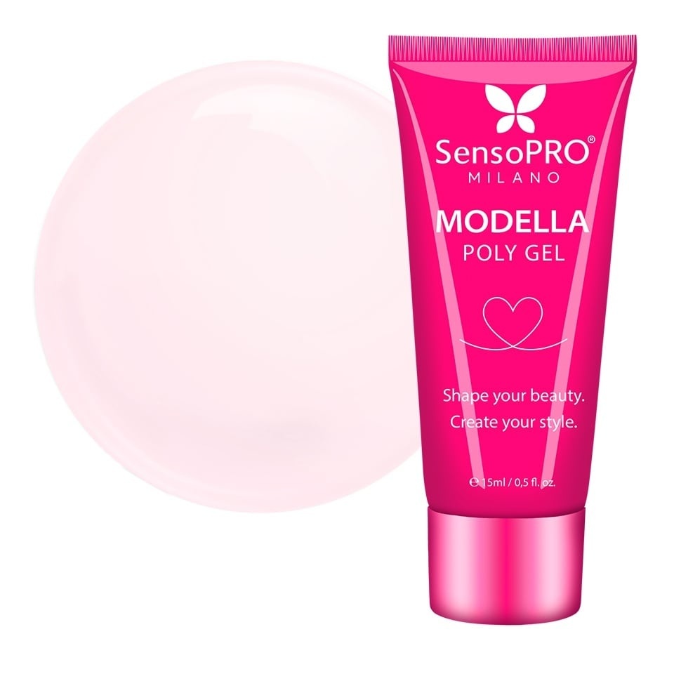Polygel MODELLA SensoPRO Milano - Pure Blush, 15ml