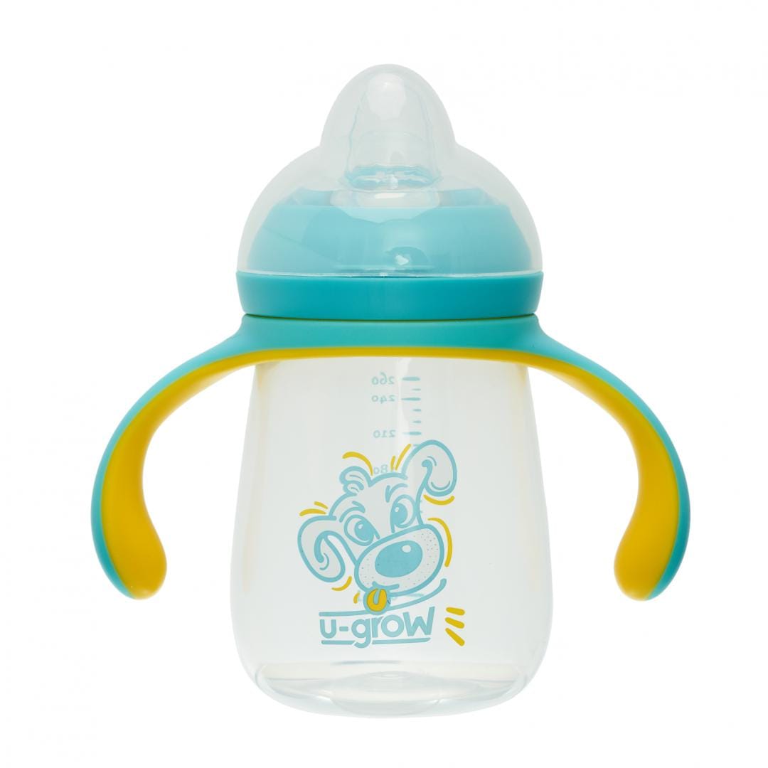 Cană Învățare 260ml cu Cioc Silicon | U-Grow pentru Bebeluși - imagine 2