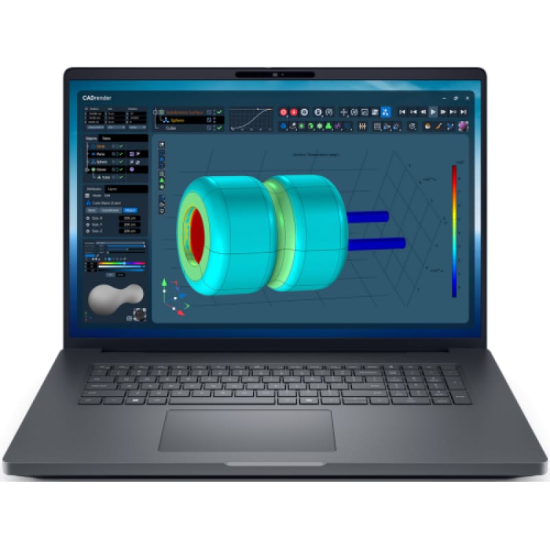 Laptop Dell Pro Max 18 Plus - Intel Ultra 7, RTX PRO 1000, 32GB - imagine 2