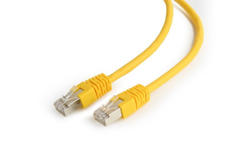 Cablu Rețea GEMBIRD Cat6 1m FTP Gigabit - Galben
